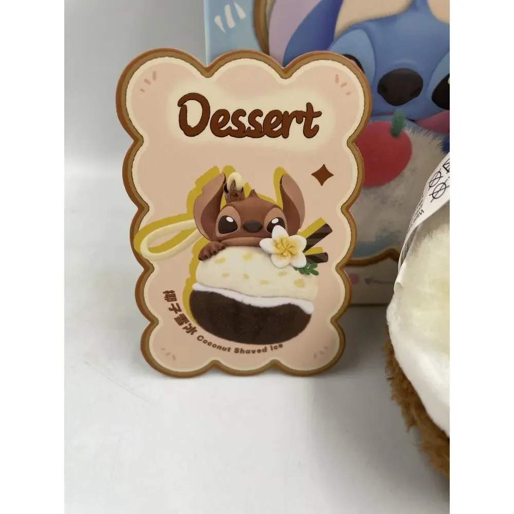 Miniso x Disney Food Stitch Dessert Vinyl Plush Pendant - Coconut Shaved Ice